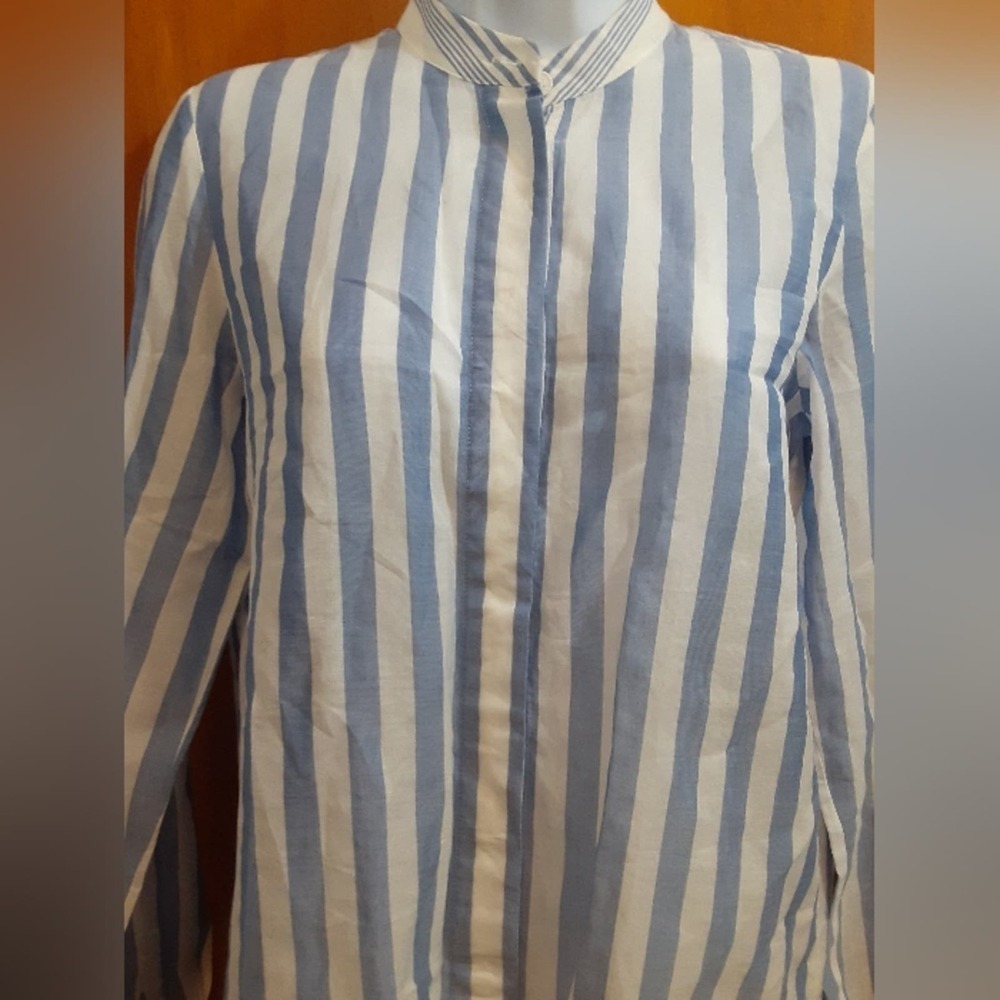 Lafayette 148 Newyork Woman's Button Down Shirt Shirt Size Petite - Picture 2 of 7